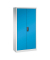 Stahlschrank 08920-00 S10096 lichtblau, lichtgrau 93,0 x 40,0 x 195,0 cm, aufgebaut